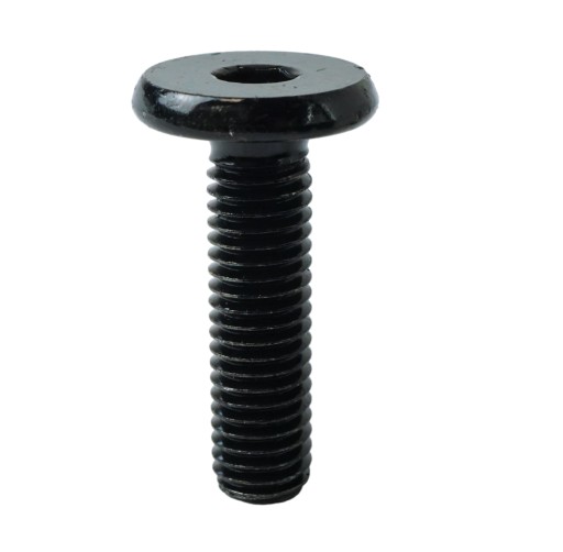 10x skrutka M8 x 30 mm plochá imbusová hlava, nábytková skrutka, metrická čierna