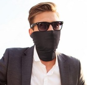 Mullo KOMÍNOVÁ MASKA NA TVÁR MASKA 18V1 ČIERNA