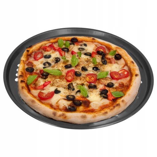 Plech na pečenie PIZZA TANIER 32 cm na torty, oceľový, nepriľnavý