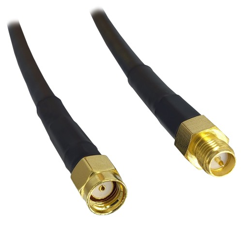 RP-SMA predlžovací kábel pre WiFi LTE GSM antény, 25 cm kábel