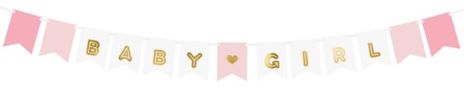 BABY SPRCHA BABY GIRL BANNER ZLATÉ DIEVČATKO 1,7M