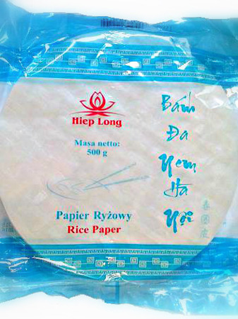 Guľatý ryžový papier 22cm, 500g - Hiep Long