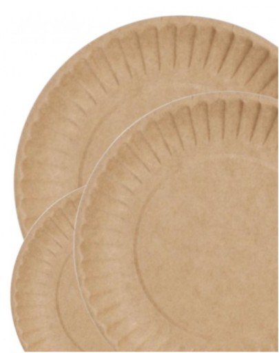 PAPIEROVÉ TANIERE DEZERTNÉ VEČEROVÉ EKOLOGICKÉ TANIERE KRAFT 23cm 50 ks