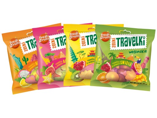 Balenie Sada želé Travelki Fresh&Fruity 80g, 4 ks