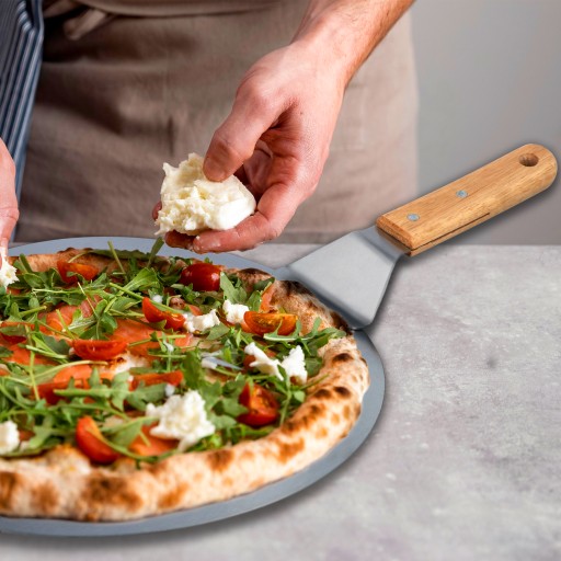 PREHLIADKA NA PIZZU NEREZOVÁ OCEL INOX PROFESIONÁLNA okrúhla XXXL