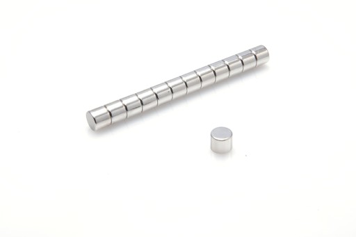 Cylindrický neodymový magnet MW 6x5 N38, sada 10 kusov