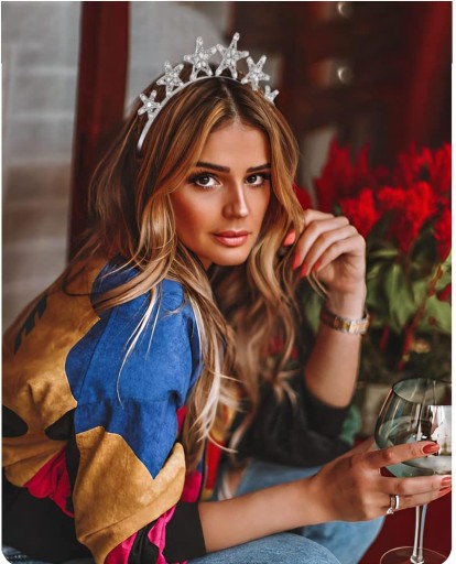 ČELENKA NA SVADOBNÝ VEČER HVIEZDY STRIEBORNÉ HVIEZDY S KRYŠTÁLMI