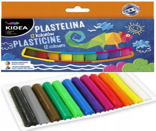 Kidea plastelína 12 farieb Kidea