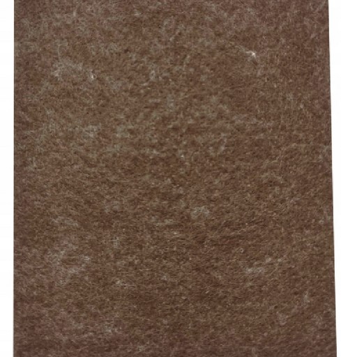 FILTOVÁ PODLOŽKA na vystrihovanie pod stoličky, nábytok, stoly, HNEDÁ 210 x 300 mm