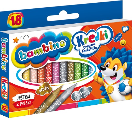 Bambino pastelky 18 farieb