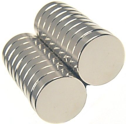 NEODYMOVÝ MAGNET, PELETA 10x2 mm SILNÁ - 10 KS