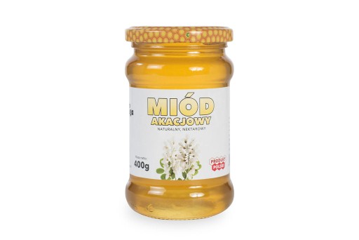 Akáciový med 2023 tekutý nektár Polish Natural Ceremuga Med 0,4 kg