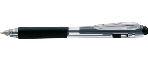 Pentel BK437 výsuvné guľôčkové pero, čierne