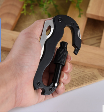 MULTITOOL OSTRÝ KARABÍNOVÝ Nôž 6V1 PREŽITIE