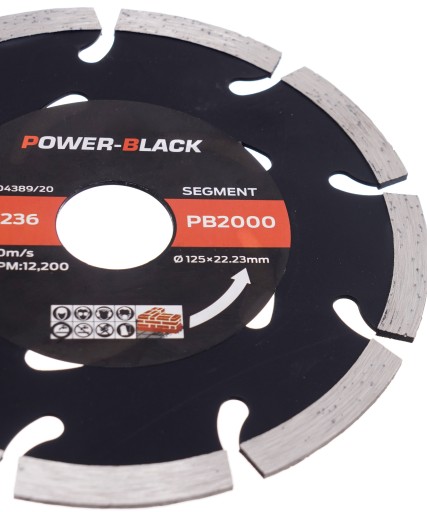 DIAMANTOVÝ DISK BETÓNOVÁ SEGMENTOVÁ KOCKA 125 7,5 MM