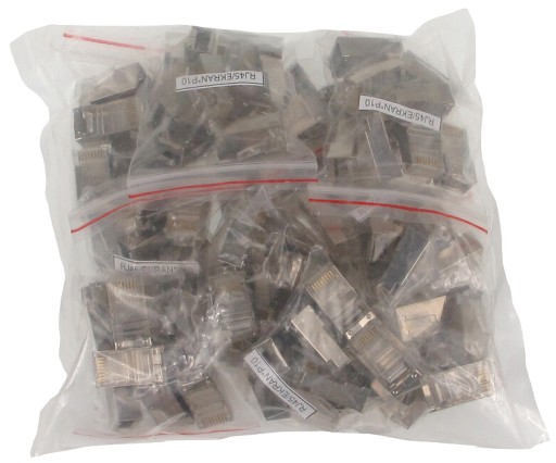 Počítačová zásuvka RJ45 tienená UTP kategórie 5 10 ks.
