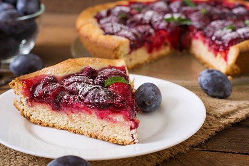 Slivky v géle frużelina koláče dezerty vafle 500 g