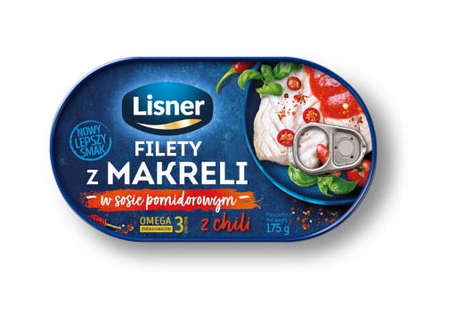 MAKERELOVÉ FILETKY RAJČINOVÁ OMÁČKA S CHILI LISNER 175g