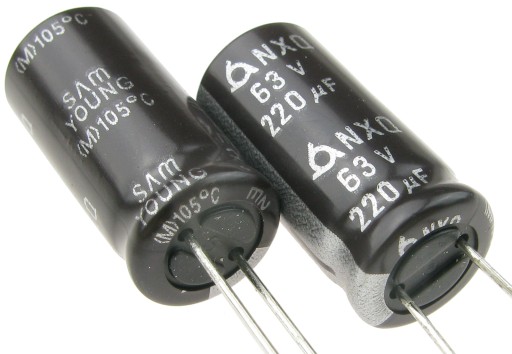 Elektrolytický kondenzátor 220uF/63V LOW ESR SamYoung NXQ (2 ks) /4781-2