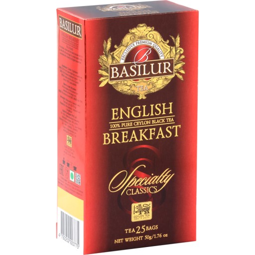 BASILUR English Breakfast vrecúško 25x2g instantný čaj