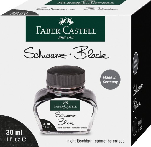 FABER CASTELL atrament do pera 30 ml čierny