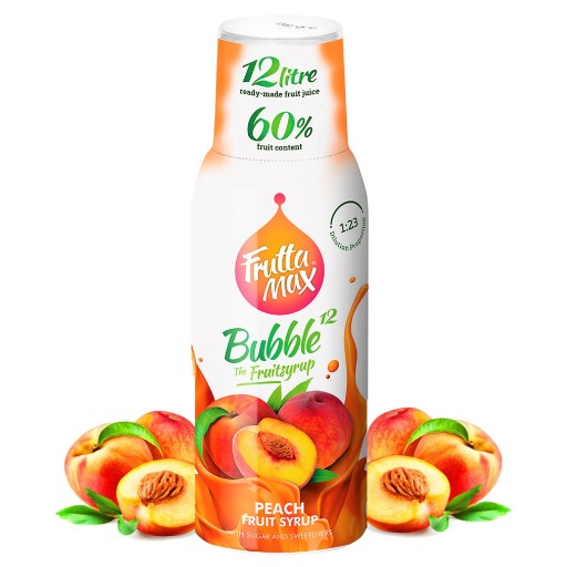 Sirup do Soda FruttaMax BROSKYŇOVÝ karbonizátor 500 ml na 12 l
