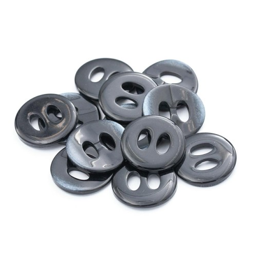 Gombíky 28mm dva otvory 10ks čierne