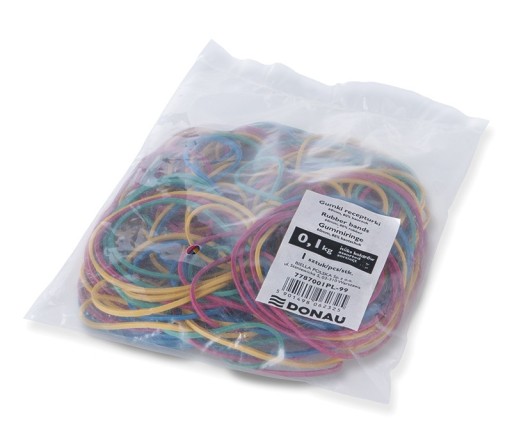 Gumičky DONAU 100g, mix výrazných farieb