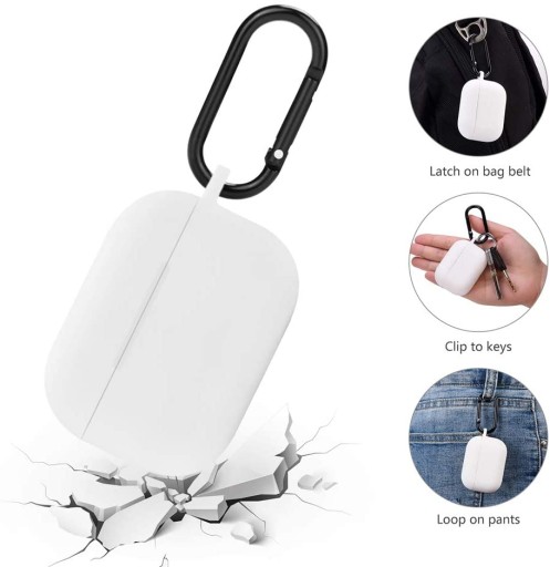 Púzdro AIRPODS PRO SILIKÓNOVÉ BIELY