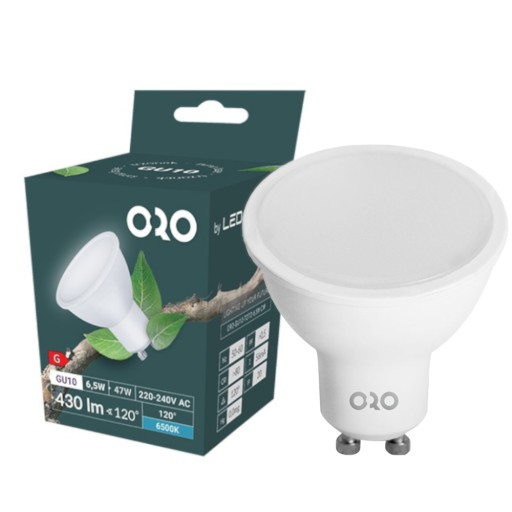 LED žiarovka GU10 6,5W studená 430lm