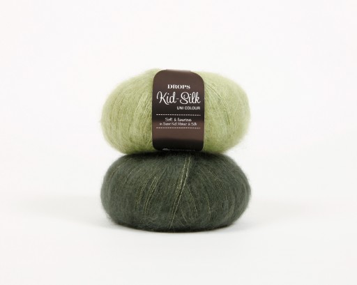 Drops Kid-Silk mohér hodvábne ecru (01)