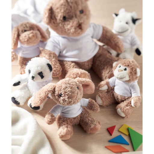 MEDVEĎ ZAJÍC V TRIČKU s kapucňou 14cm maskot Veľkonočný zajac