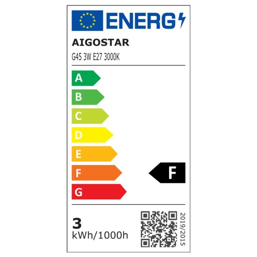 E27 LED G45 žiarovka 45mm guľa 3W malá 255Lm TEPLÁ biela 3000K WW