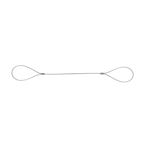 Oceľové káblové lano NEREZOVÉ INOX s očkami Očká 1,5 mm 800 cm 8 m