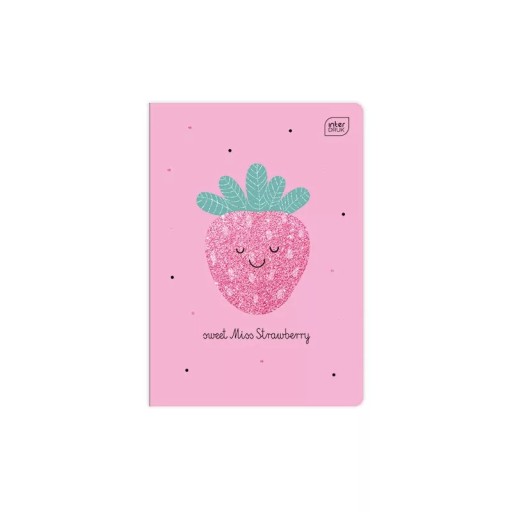 NOTEBOOK A5/32 GRID INTERDRUK GLITTER