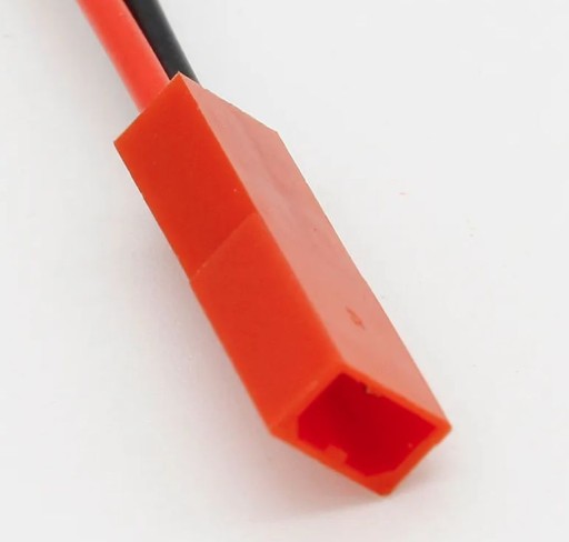 JST 2PIN konektor s LiPo RC BEC Káble batérie červená zástrčka + 2P zásuvka
