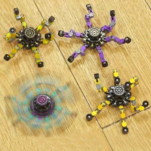ANTISTRESOVÁ SENZORNÁ HRAČKA NA MONTÁŽ ROBOTOV FIDGET SPINNER