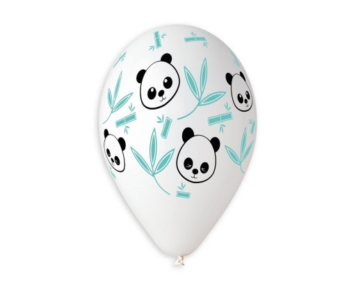 5x PREMIUM taliansky balónik PANDA bambusový medvedík 33 cm