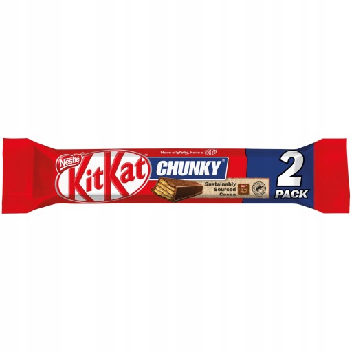 KitKat Chunky Duo Wafer tabuľková čokoláda 2x 64g