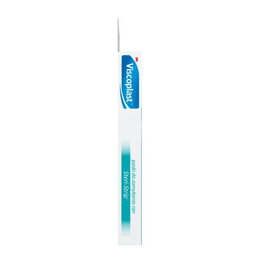 Viscoplast Steri-Strip prúžky na zakrytie rany, biele, 2 veľkosti, 16 kusov