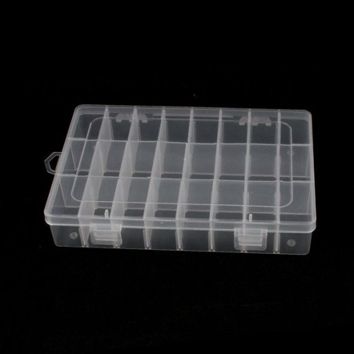 Organizérový kontajnerový box s 24 priehradkami 19x13x3,6