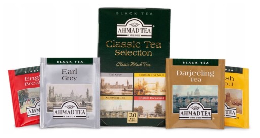 AHMAD TEA LONDON CLASSIC Čierny čaj Mix 20 obálok 40G