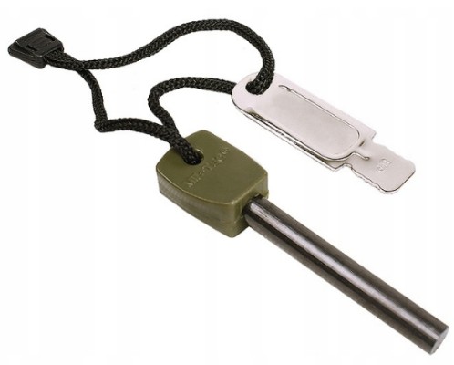 Horčíkový vojenský turistický štartér Mil-Tec survival veľký kľúč