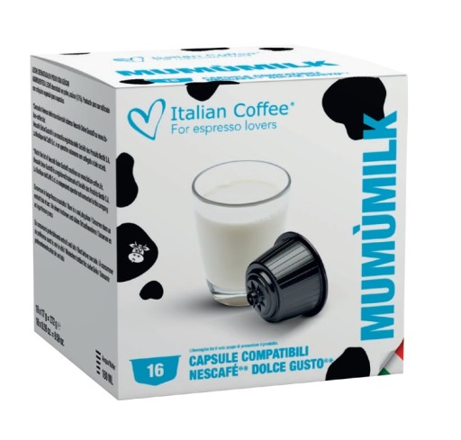 Talianska káva MUMUMILK|čiapky. Systém Dolce Gusto