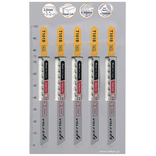 T-pílový list (T) pre priamočiare píly T101B-5