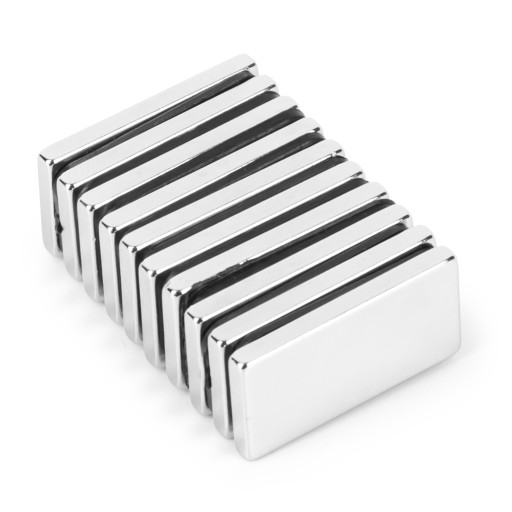 20x10x2 SILNÉ NEODYMIOVÉ MAGNETY 10 ks.
