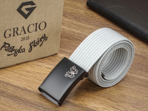 SPONA Tkaný opasok Gracio svetlosivý DÁMSKY