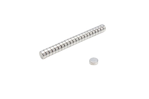 Neodymový magnet valcový MW 6x2,5 mm N38 10 ks.