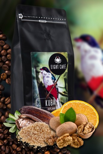 Čerstvo pražené kávové zrná 100% Arabica Kuba 50G pre kávovar na espresso