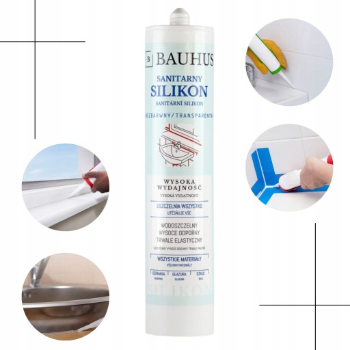 BAUHUS SANITÁRNY SILIKÓN transparentný 280 ml vodeodolný Varšava